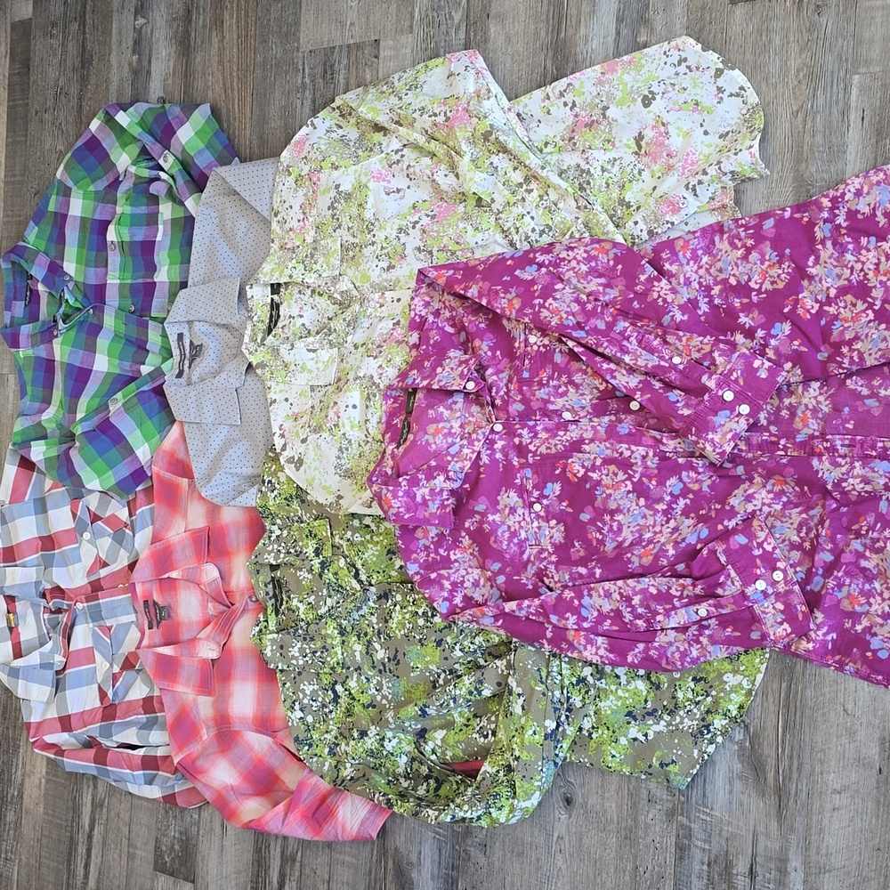 Eddie Bauer Lot Of 7 Button Down Tops | Size Small